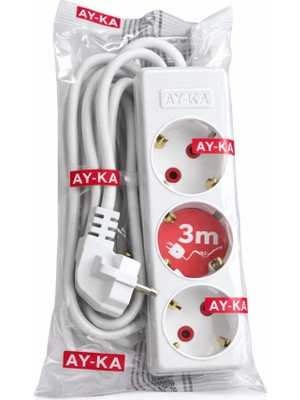 Cemira Aydınlatma 3 Mttopraklı Üçlü Priz