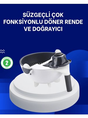 Feedback Mutfak Için Pratik 5 Bıçaklı Rende ve Süzgeç Seti