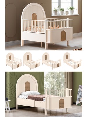 Setay Mdf Beşik, Venüs Büyüyen Beşik 90X130 - Venüs Karyola 90X190