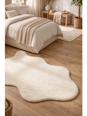 Dekozer Puffy Yumuşak Peluş Post Halı | Kaymaz,yıkanabilir,antre,hol,giyinme Odası, Makyaj Masası Halısı