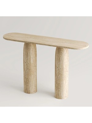 Feyza Design Yüksekliği 75 Cm, Bej Traverten Dresuar