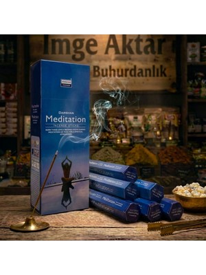 İmge Aktar Darshan Meditasyon (Meditation) Çubuk Tütsü (20'li Paket) - Odaklanma ve Huzur