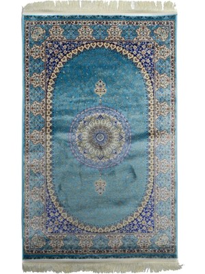 Quality Halı Klasik Madalyon Desenli Bambu Salon Antre Yatak Odası Mutfak Halısı
