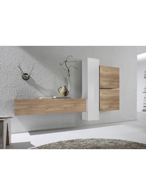 Feyza Design Çok Renkli Yüksek Dresuar - Modern Antre Mobilyası