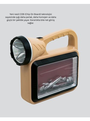 Feedback Güneş Enerjili Alev Efektli Lamba – Cob Teknolojili, Dış Mekan Aydınlatma