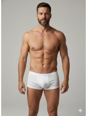 Marsilyan Erkek Beyaz File Boxer