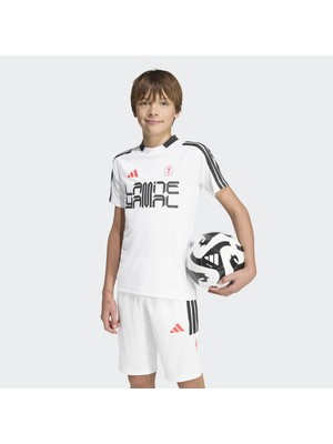 Adidas Lamine Yamal Çocuk Beyaz T-Shirt.-