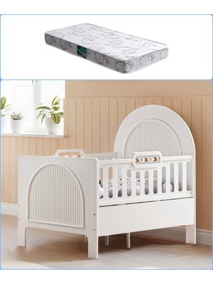 Setay Mdf Beşik, Athena Büyüyen Beşik 90X130 - 1 Adet 90X130 Comfort Yatak
