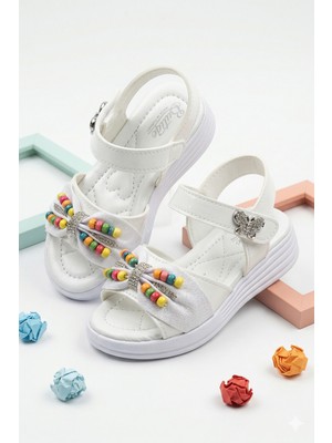 Nmoda Çocuk Sandalet ,bebek Sandalet , Düğün Ayakkabısı , Kaydırmaz Yazlık Şık Çocuk Ayakkabısı