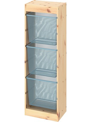 IKEA Çok Renkli Çok Amaçlı Saklama Ünitesi 44X30X91 cm Çocuk Odası Oyuncak Dolabı Düzenleyici