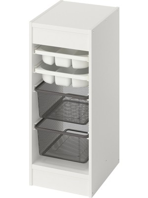 IKEA Beyaz Modern Saklama Ünitesi 34X44X56 cm Çocuk Odası Oyuncak Dolabı Düzenleyici