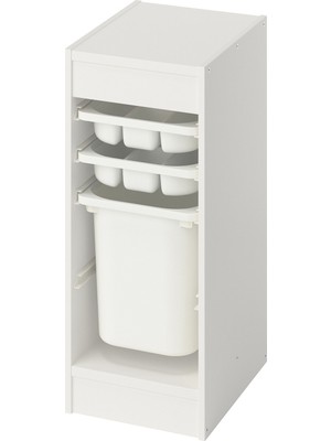 IKEA Beyaz Çok Amaçlı Saklama Ünitesi 34X44X56 cm Çocuk Odası Oyuncak Dolabı Düzenleyici