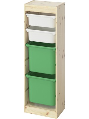 IKEA Çok Renkli Kullanışlı Saklama Ünitesi 44X30X91 cm Çocuk Odası Oyuncak Dolabı Düzenleyici