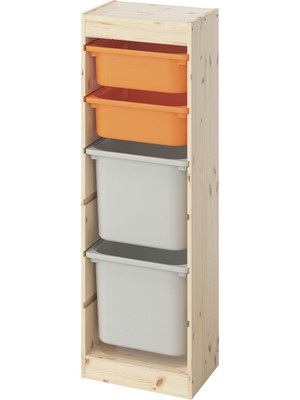 IKEA Çok Renkli Çok Amaçlı Saklama Ünitesi 44X30X91 cm Çocuk Odası Oyuncak Dolabı Düzenleyici