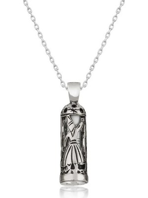 Inure Jewelry ​Gümüş Semazen Desenli Cevşen-ül Kebir Kolye