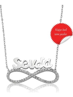 Inure Jewelry Gümüş Isimli Sonsuzluk Bayan Kolye