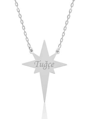 Inure Jewelry Gümüş Kutup Yıldızı Isimli Bayan Kolye