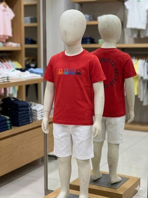 Benetton Erkek Çocuk Kırmızı Tshirt