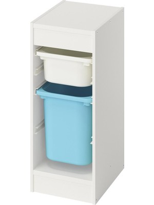 IKEA Beyaz Çok Amaçlı Saklama Ünitesi 34X44X56 cm Çocuk Odası Oyuncak Dolabı Düzenleyici