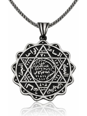Inure Jewelry Gümüş Süleyman Mührü Kolye