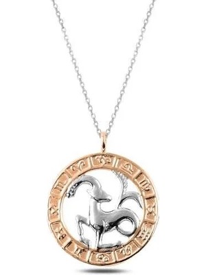 Inure Jewelry ​Gümüş Rose Oğlak Burcu Kolye