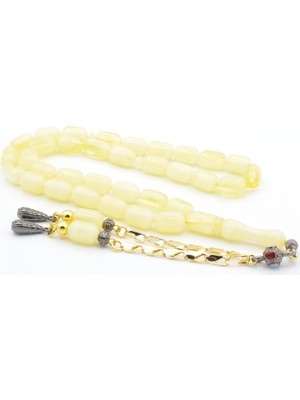 Murty99 Kapsül Kesim Hareli Sarı Beyrut Kehribar Tesbih