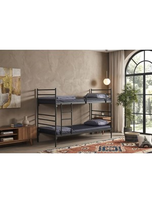 Missidea Linda Yurt Apart Otel Tipi Metal Siyah Ranza 90X200 cm