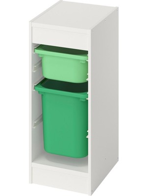 IKEA Çok Renkli Şık Saklama Ünitesi 34X44X56 cm Çocuk Odası Oyuncak Dolabı Düzenleyici