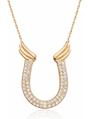 Inure Jewelry Gümüş Nal Bayan Kolye