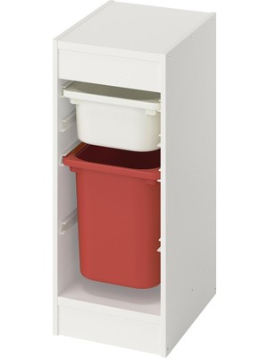 IKEA Beyaz Modern Saklama Ünitesi 34X44X56 cm Çocuk Odası Oyuncak Dolabı Düzenleyici