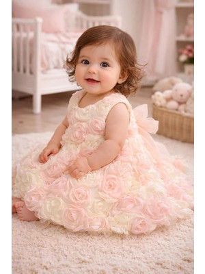 ministok Rose Arkadan Bağlamalı Kız Bebek Takım