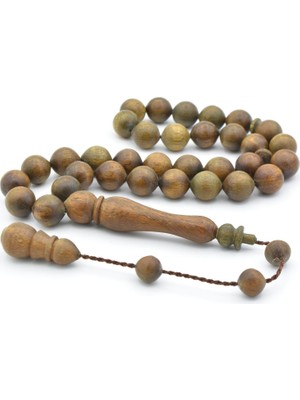 Murty99 Sistemli Sığırcık Kesim Iri Boy Kahverengi Pelesenk Ağacı Tesbih