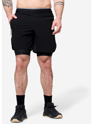 Decathlon Domyos Cross Training Şortu - Siyah/gri - Celliant