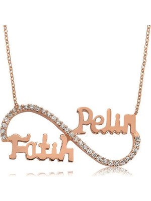 Inure Jewelry Gümüş Isimli Sonsuzluk Bayan Kolye