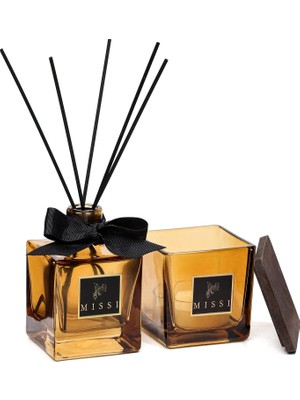 Missi Simple Luxe Collection-Oud Vanilya Oda Kokusu ve Mumluk Seti