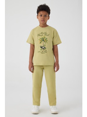 NBT Jeans Bg Store Erkek Çocuk Yeşil Tshirt