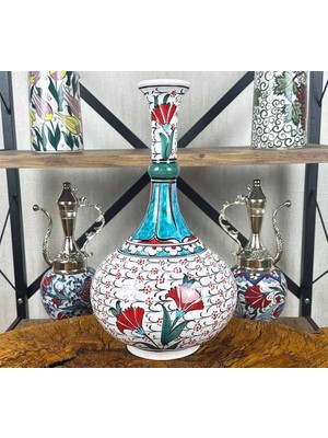 Çini Evi Haliç Desenli Karanfiller – Iznik Çini Vazo
