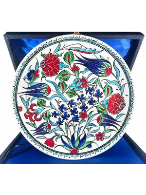 Çini Evi Yeni Iş Hediyesi – Bereket Bahçesi Iznik Çini Tabak 25CM