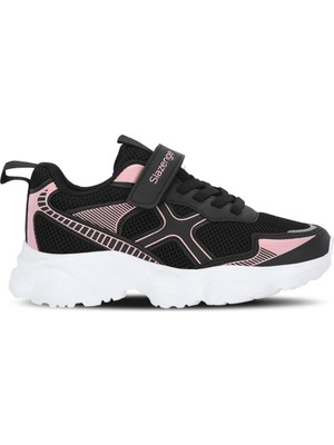 Slazenger Fast Track I Kız Çocuk Cırt Cırtlı Beyaz / Pembe Günlük Spor Ayakkabısı