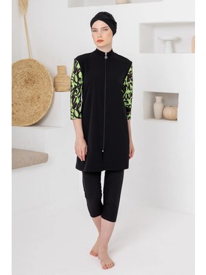 Adasea Karet Likralı Uzun Kollu Tesettür Mayo 1602