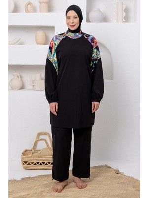 Adasea Violet Battal Uzun Kollu Tesettür Mayo 1808