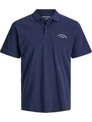 Jack & Jones Erkek Gögüs Baskili Polo Yaka Tisört - College