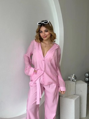 Fehu Bloom Pembe Ceket Pantolon Takım