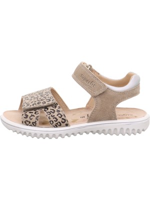 Superfit Sparkle Kız Çocuk Sandalet - Bej Leopar 609004-4010
