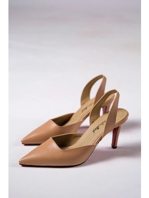 Ayakkabı Ateşi Nude Cilt Kadın Ince Topuklu Ayakkabı Stiletto Allie