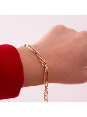 Adil İdil Kuyumculuk 14 Ayar Altın Tasarım Bileklik