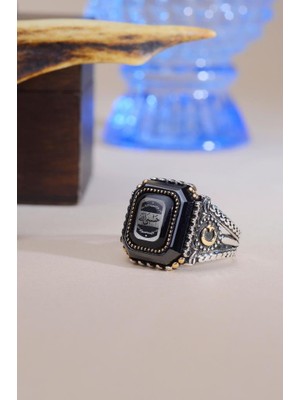 Innuendo Jewelry 925 Ayar Gümüş Tuğralı Erkek Yüzük