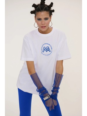 More Active Grıll Oversıze Grafik T-Shırt