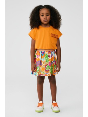 Tyess Bg Store Kız Çocuk Desenli Etek