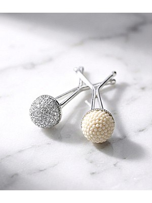 Alivascarf Eşarp Şal Klipsi 2 Adet Taşlı Model Klips Kadın Tesettür Aksesuar Iğne